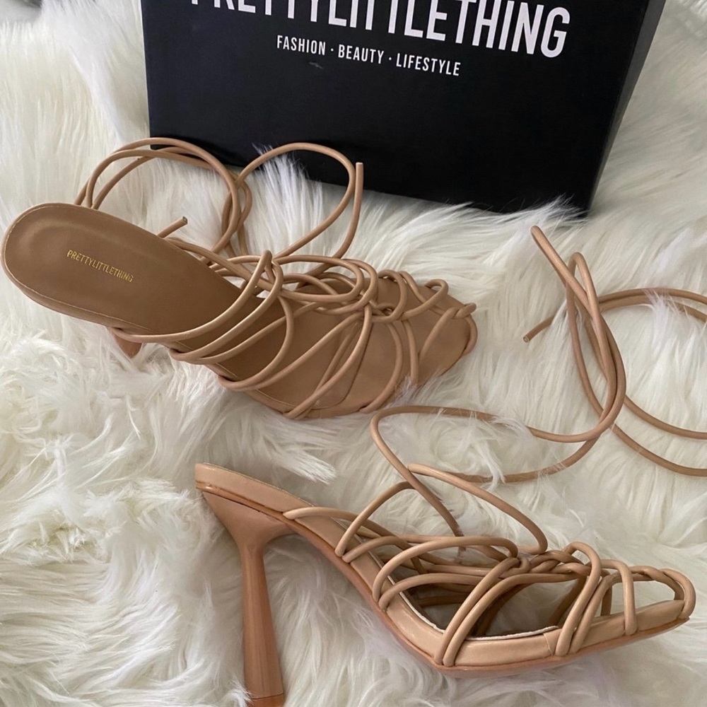 PrettyLittleThing Nude Heels